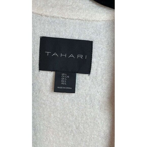 Tahari Cream Wool Sleeveless Vest with Tie  SnowQueen Styling - Picture 3 of 8